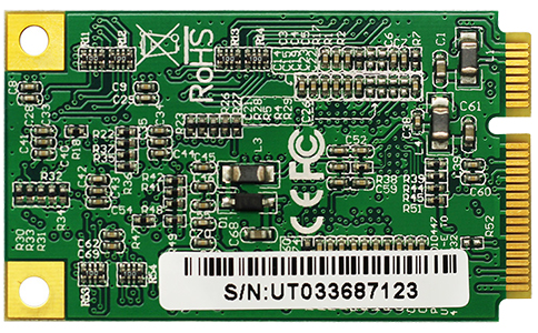 工業(yè)級迷你串口擴(kuò)展卡_UT-7784B Mini PCI-E轉(zhuǎn)4口RS-232高速多串口卡